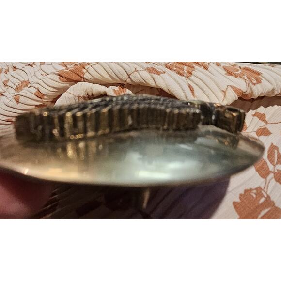 Harley Davidson Belt Buckle 2 Tone Silver And Brass. 2.5"×3.5". Unmarked. - Picture 8 of 12